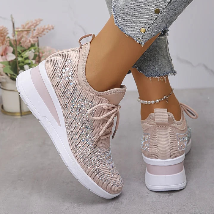 Sonja | Glänzende Komfort-Sneaker