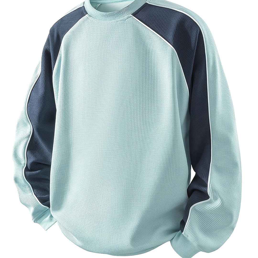 Martin | Sportlich-elegantes Sweatshirt im Zweifarben-Look