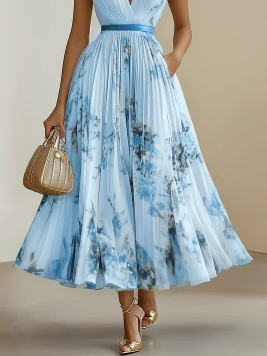 Carlotta | Elegantes Plisseekleid
