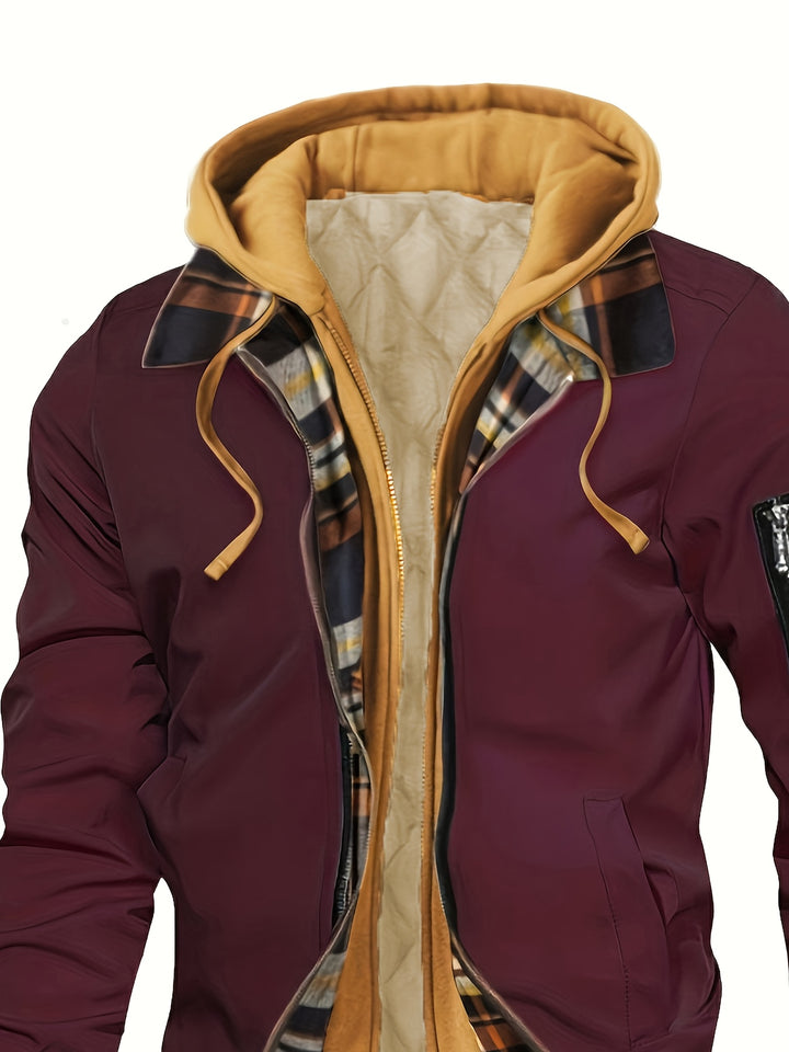 Falko | Gefütterte Kapuzenjacke mit Zipper