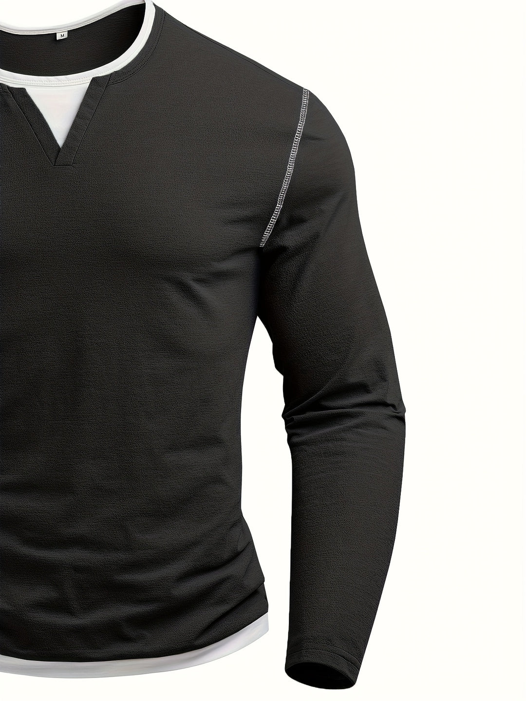 Dieter | Klassisches Langarm-Shirt mit Kerbkragen