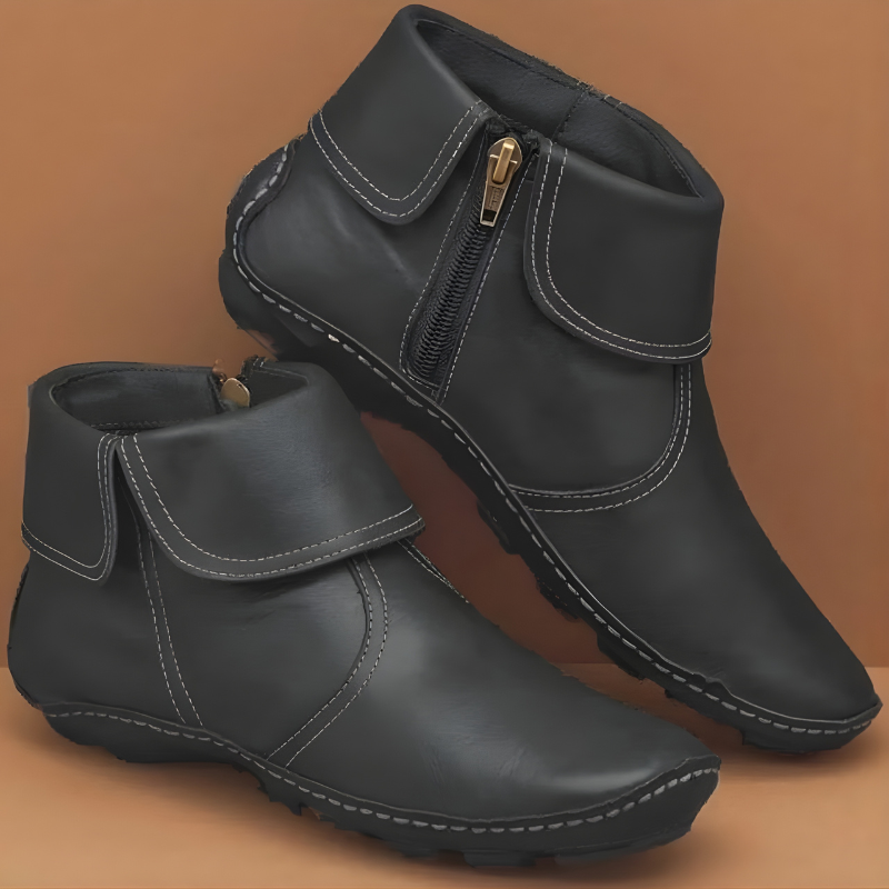 Adelheid | Komfortable Stiefeletten mit Reißverschluss