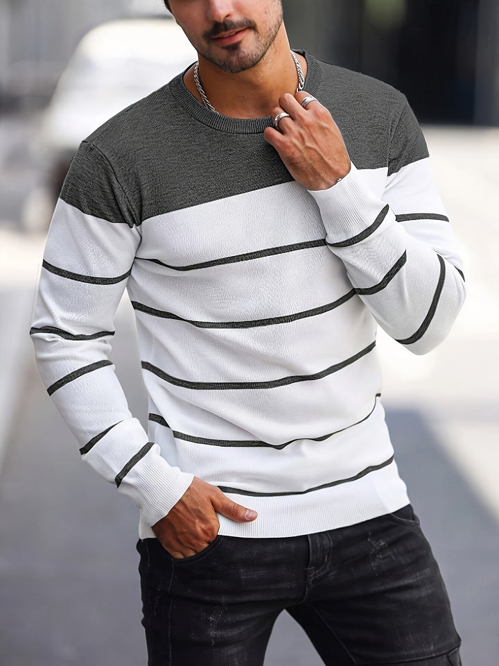 Sigmar | Zeitloser Streifen-Pullover