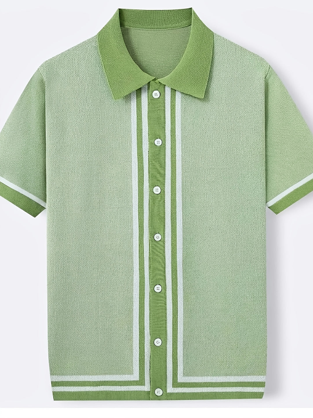 Henning | Elegantes Kurzarm-Poloshirt mit Streifendetail