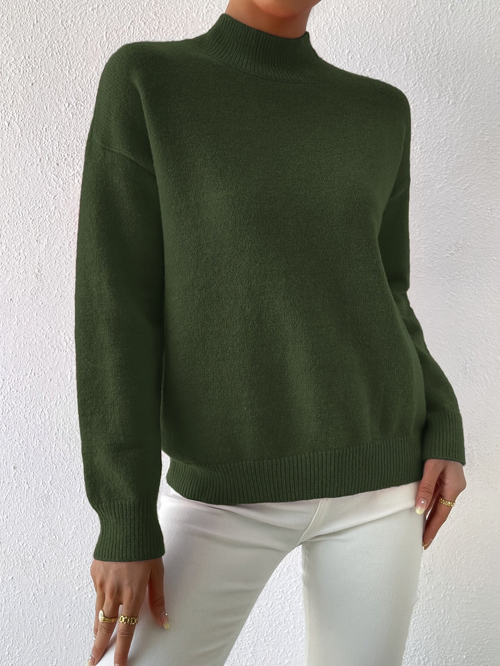 Thekla | Eleganter Stehkragen-Pullover