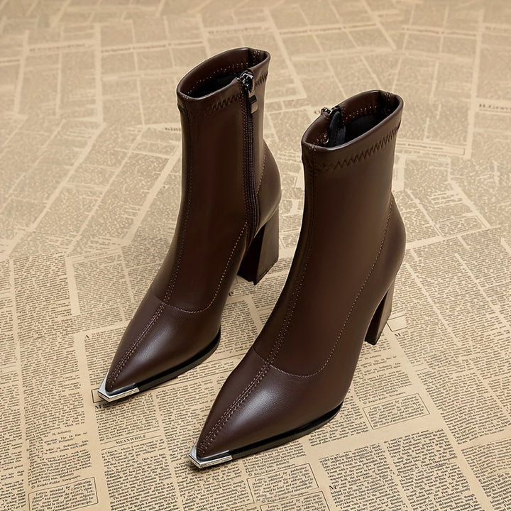 Kristin | Elegante Stiefeletten mit Blockabsatz
