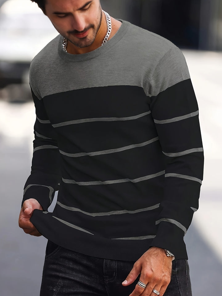 Sigmar | Zeitloser Streifen-Pullover
