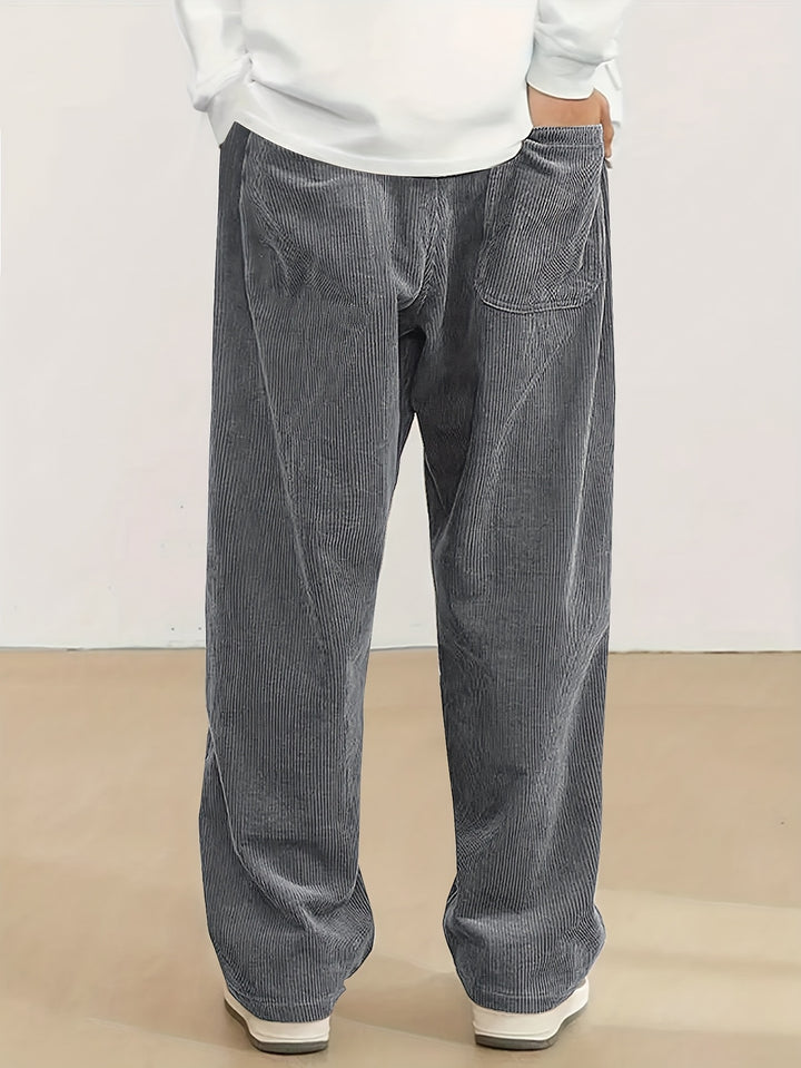 Ernst | Lässige Straight-Leg Hose mit Kordelzug