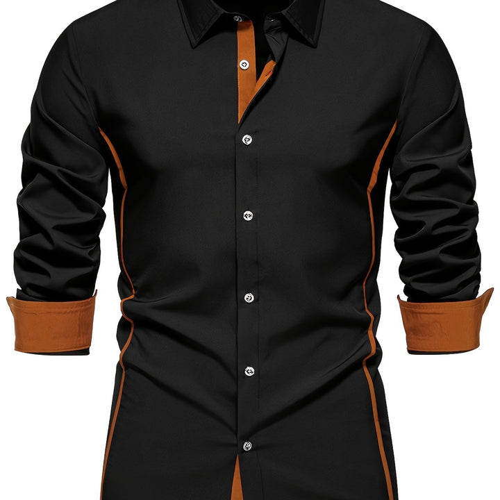 Karl | Elegantes Langarmhemd mit Kontrastdetails