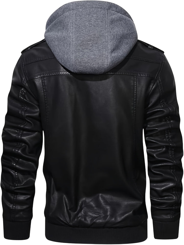 Volkmar | Sportlich-elegante Bikerjacke mit Kapuze