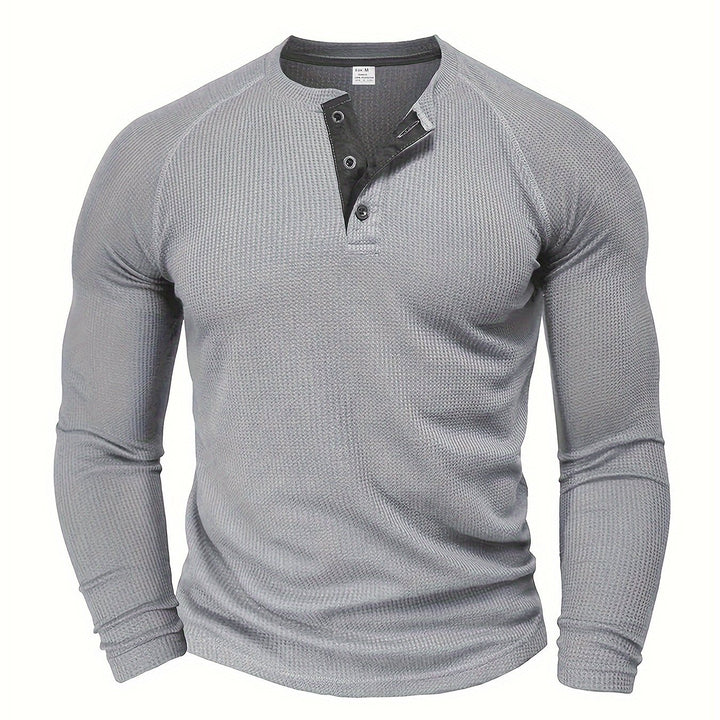 Manuel | Sportlich-eleganter Henley-Pullover