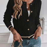 Josefa | Elegante Strickjacke mit Zierknöpfen