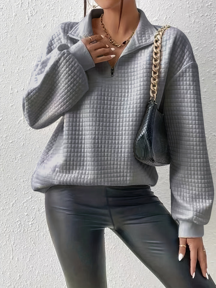 Steffi | Legerer Stehkragen-Pullover