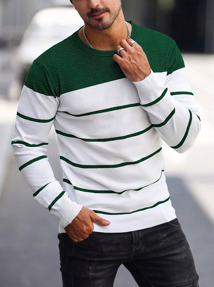 Sigmar | Zeitloser Streifen-Pullover