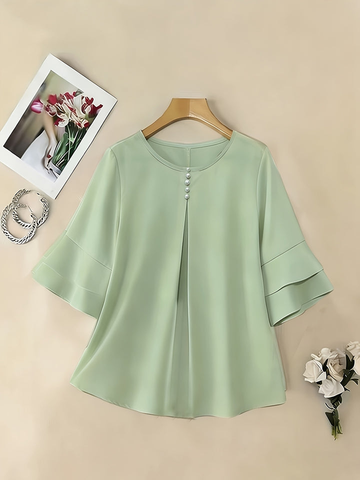 Annette | Elegante Bluse mit Volantärmeln