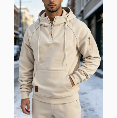 Gernot | Sportlicher Kapuzenpullover mit Reißverschluss