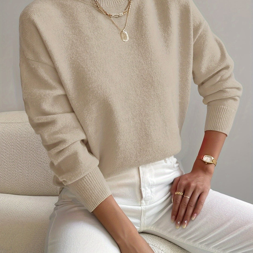 Thekla | Eleganter Stehkragen-Pullover