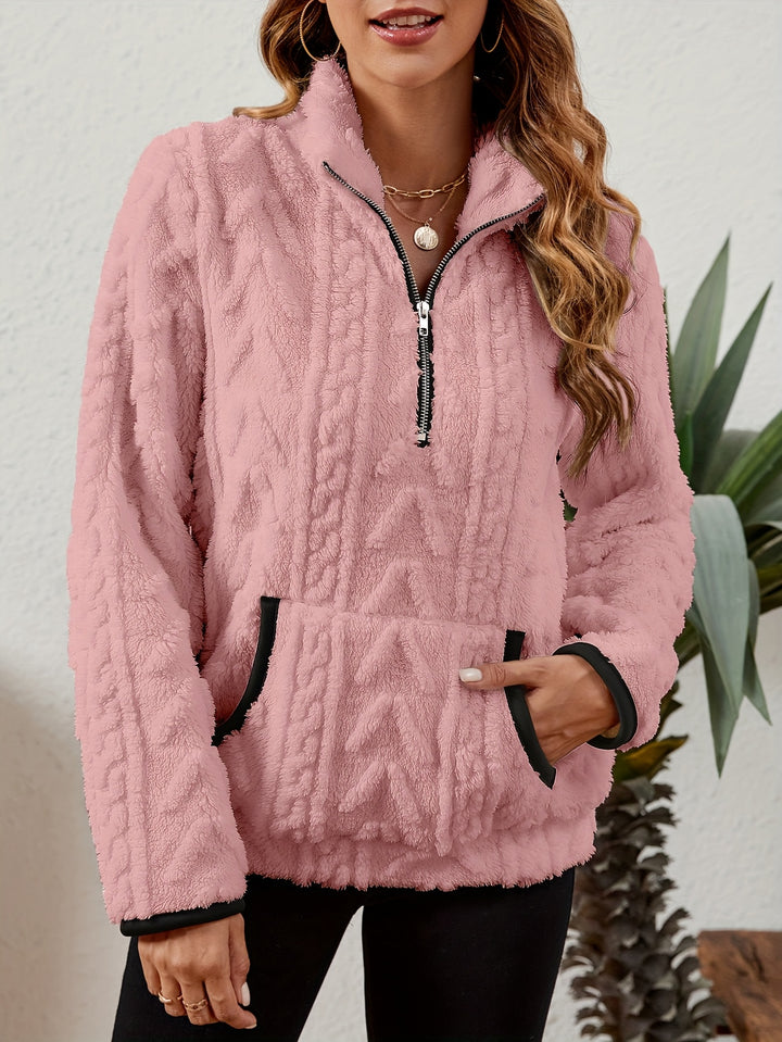 Erika | Kuscheliger Troyer-Pullover mit Stehkragen