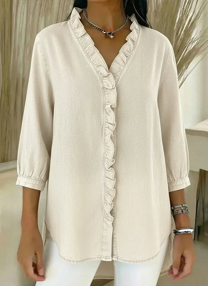 Helma | Elegante Bluse mit Rüschendetail
