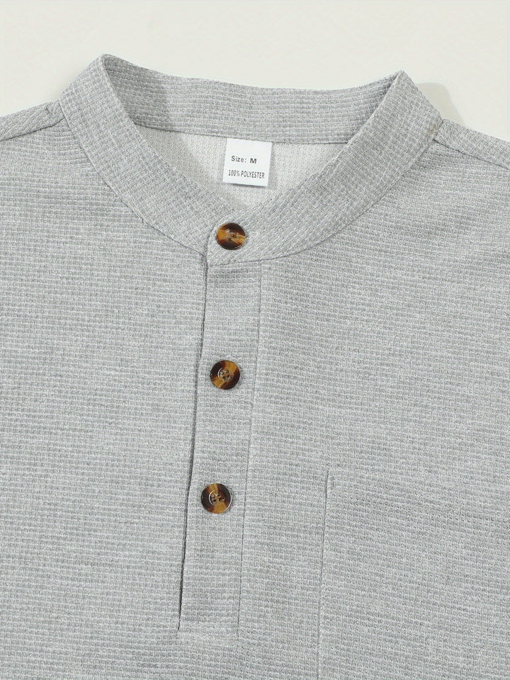 Ottmar | Legeres Longsleeve-Shirt mit Knopfleiste