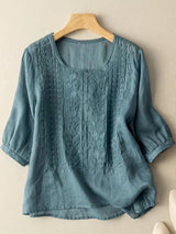Edeltraud | Bestickte Sommerbluse