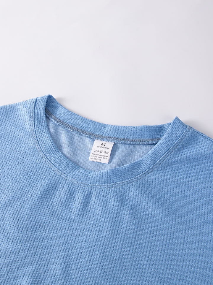 Kai | Strukturiertes Langarmshirt mit Waffelmuster