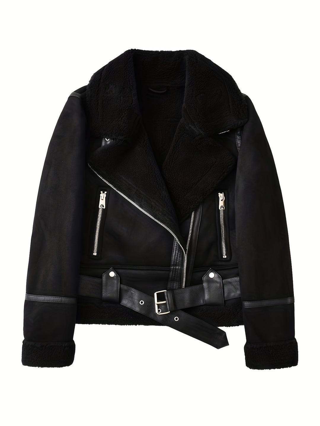 Theresa | Kuschelig gefütterte Bikerjacke