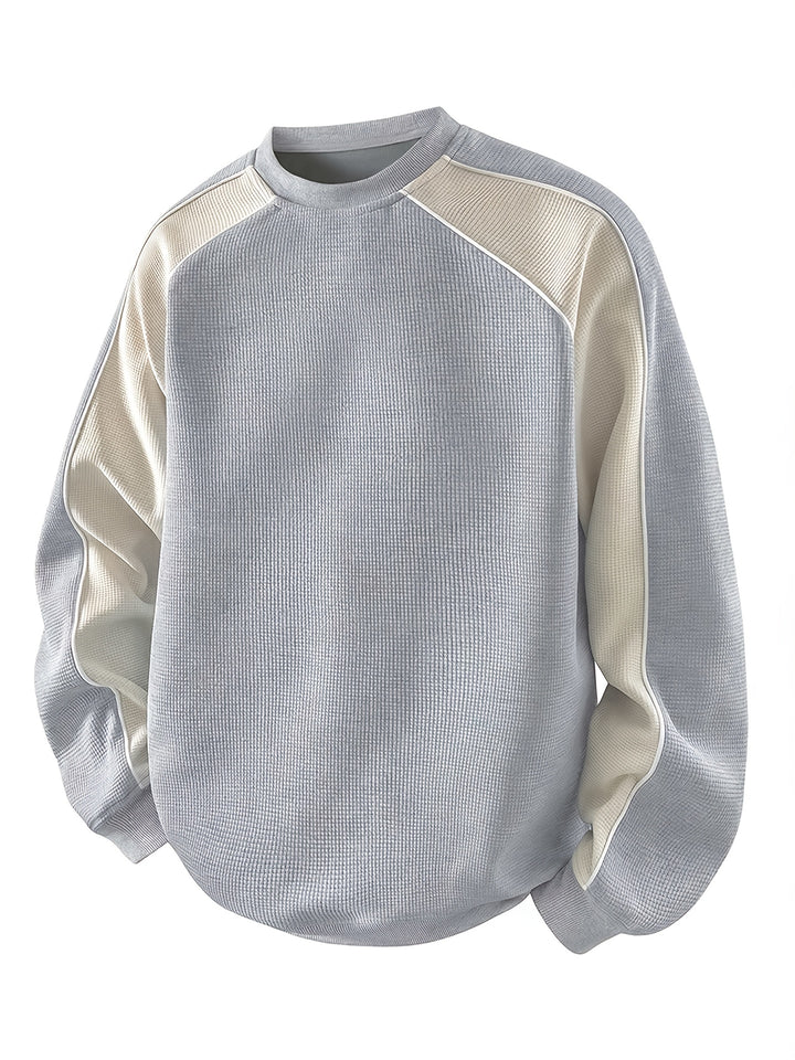 Martin | Sportlich-elegantes Sweatshirt im Zweifarben-Look