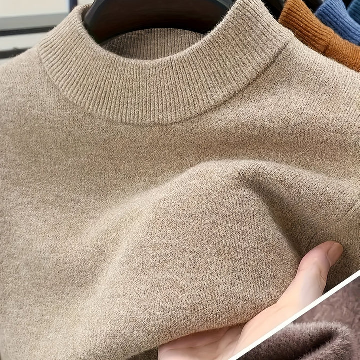 Henning | Weicher Stehkragen-Pullover