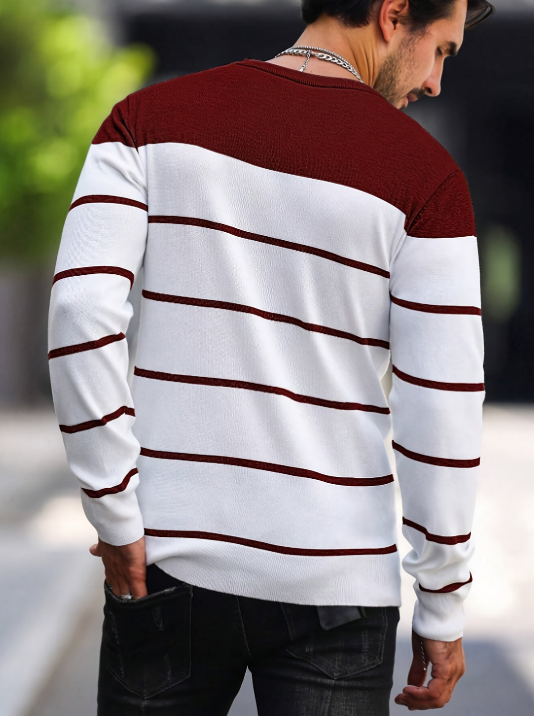 Sigmar | Zeitloser Streifen-Pullover