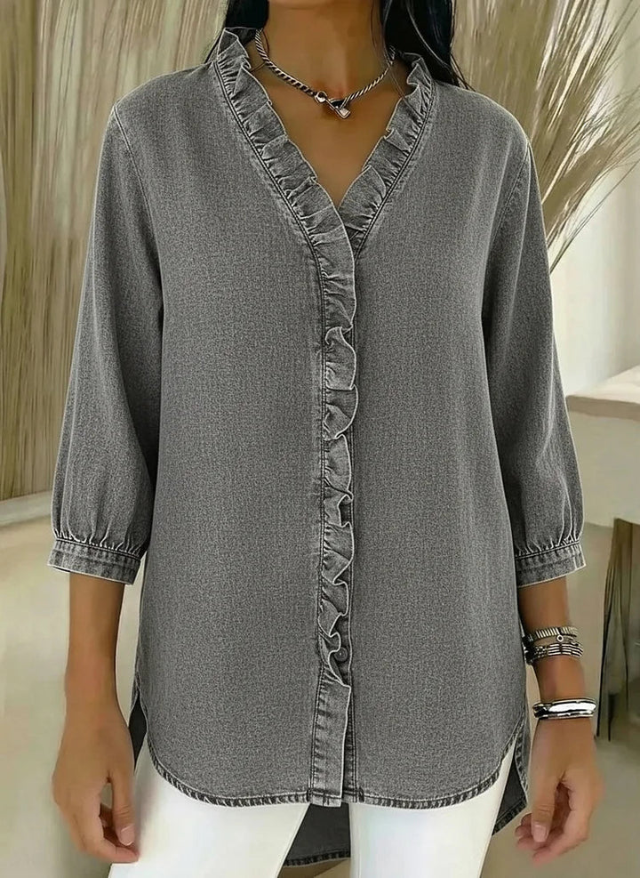 Helma | Elegante Bluse mit Rüschendetail