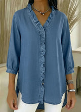 Helma | Elegante Bluse mit Rüschendetail