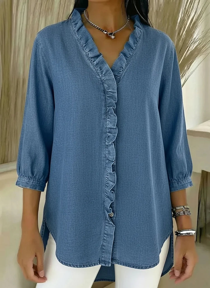 Helma | Elegante Bluse mit Rüschendetail