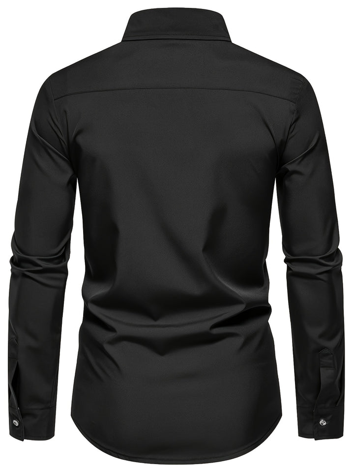 Karl | Elegantes Langarmhemd mit Kontrastdetails