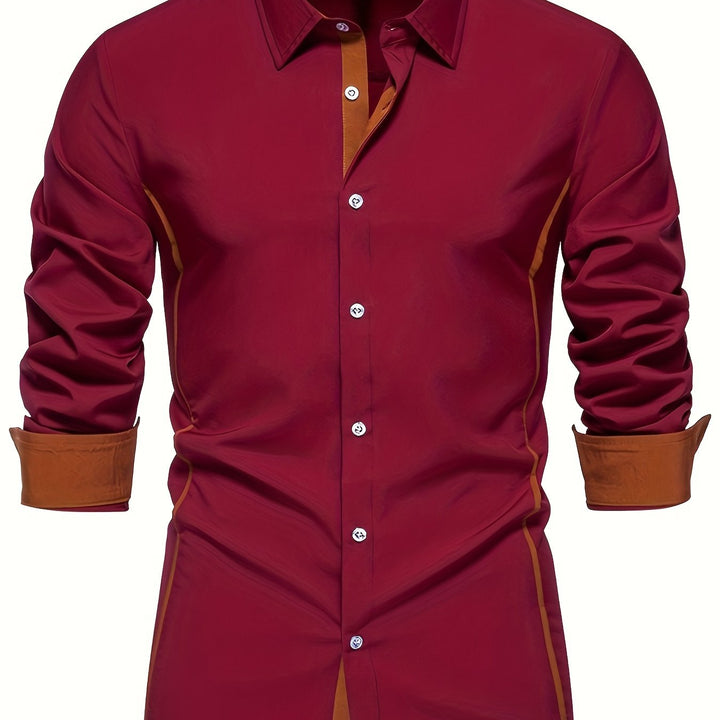 Karl | Elegantes Langarmhemd mit Kontrastdetails