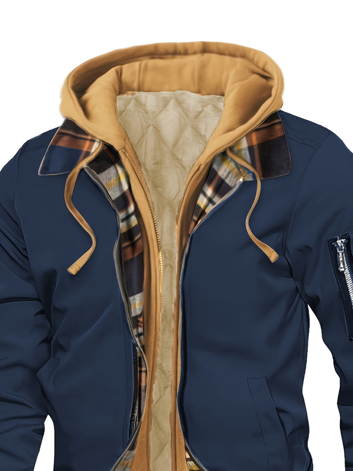 Falko | Gefütterte Kapuzenjacke mit Zipper