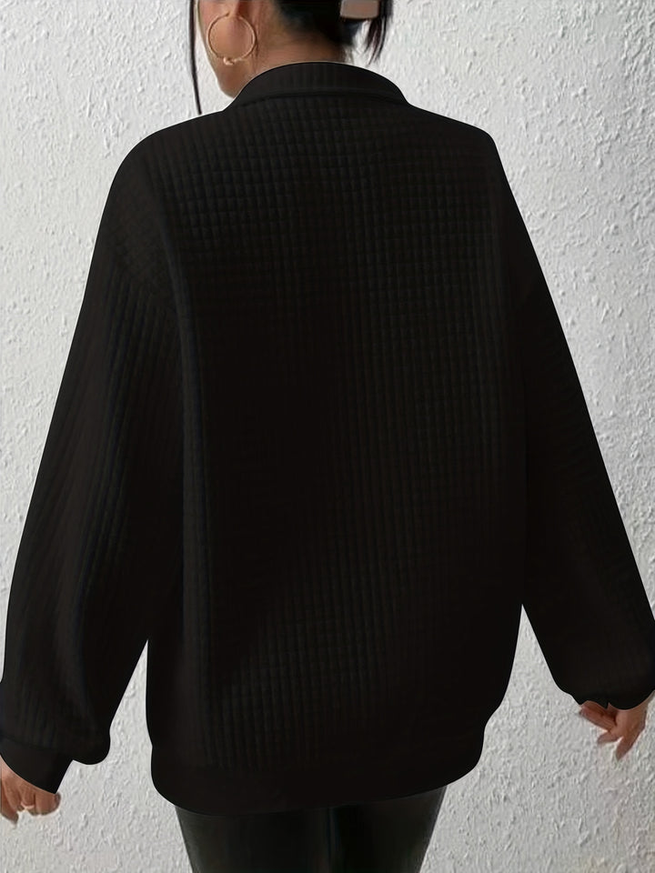 Steffi | Legerer Stehkragen-Pullover