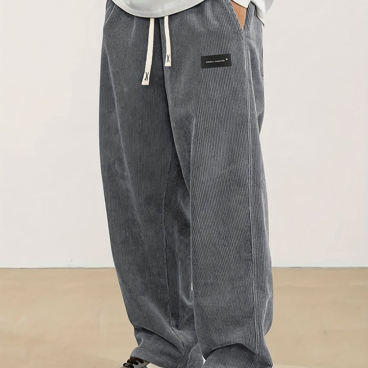 Ernst | Lässige Straight-Leg Hose mit Kordelzug