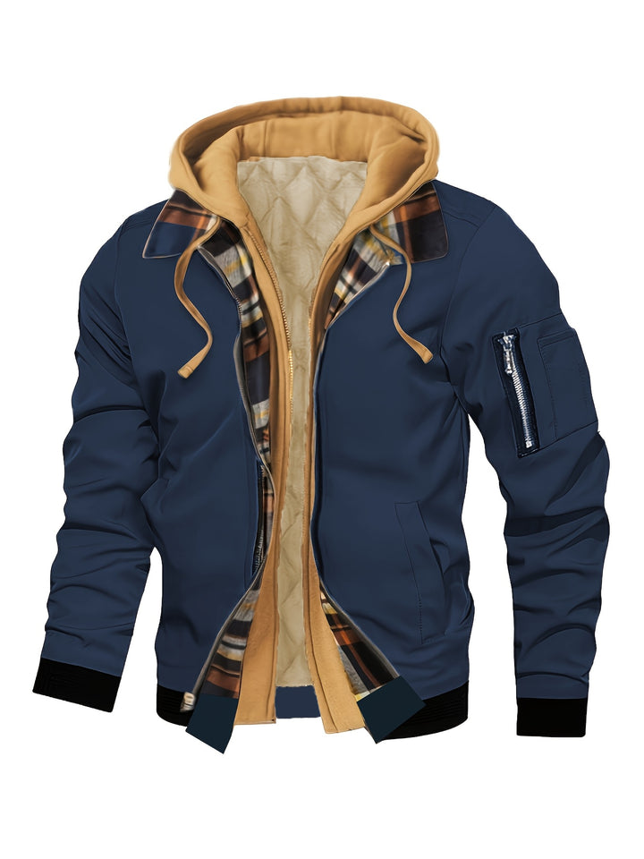 Falko | Gefütterte Kapuzenjacke mit Zipper