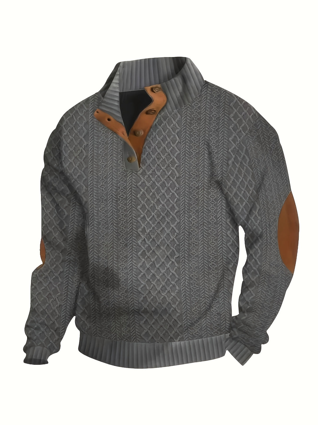Volkmar | Strukturierter Stehkragen-Pullover