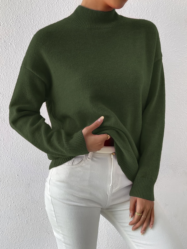 Thekla | Eleganter Stehkragen-Pullover