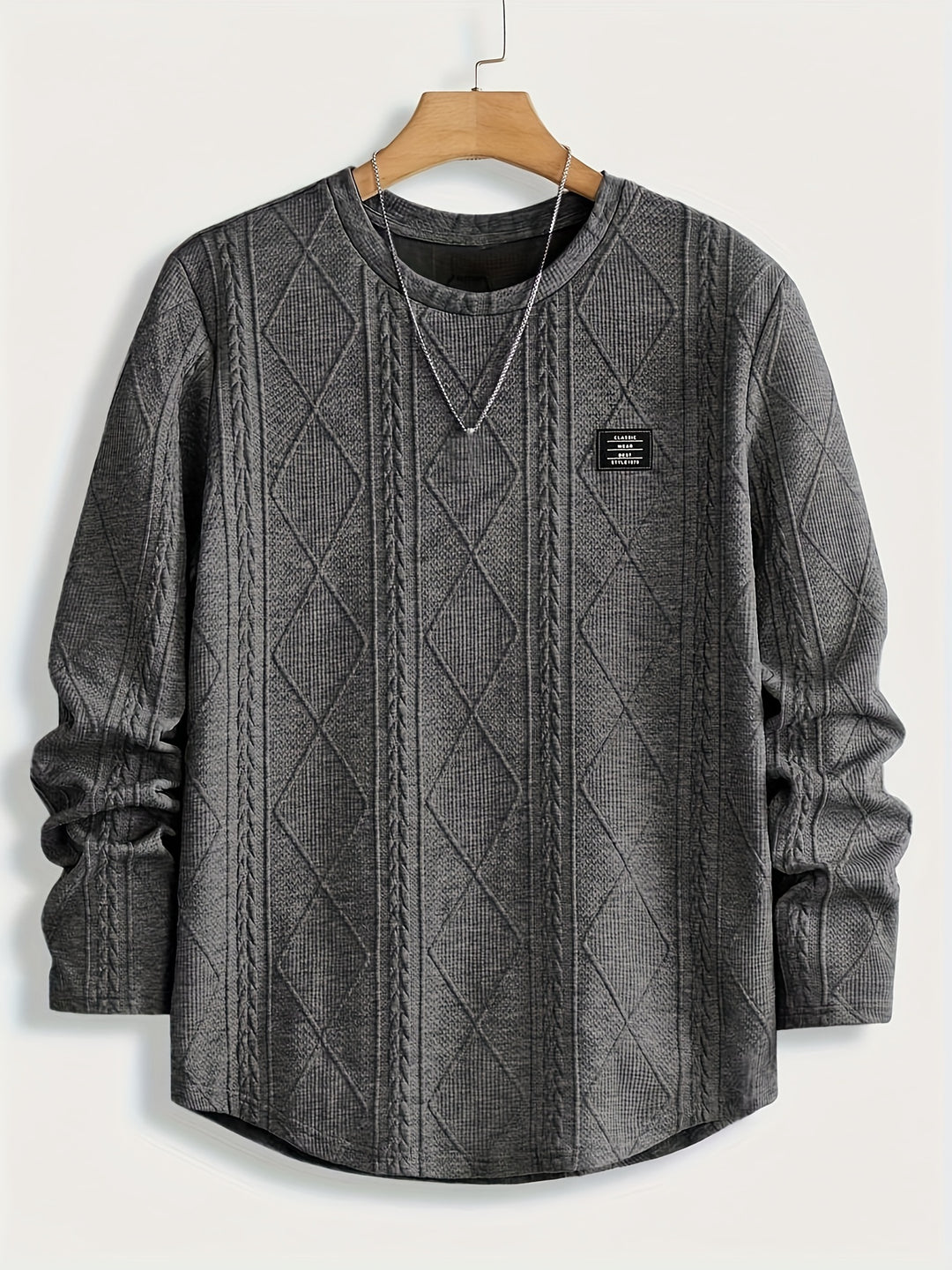 Eckhard | Strukturiertes Longsleeve