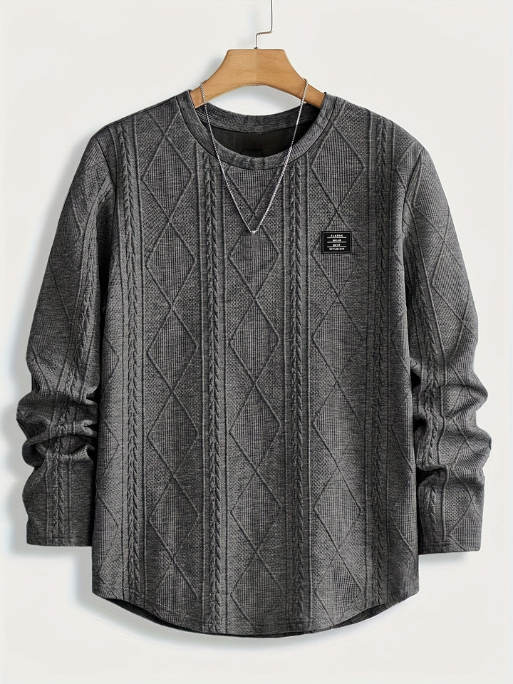 Eckhard | Strukturiertes Longsleeve