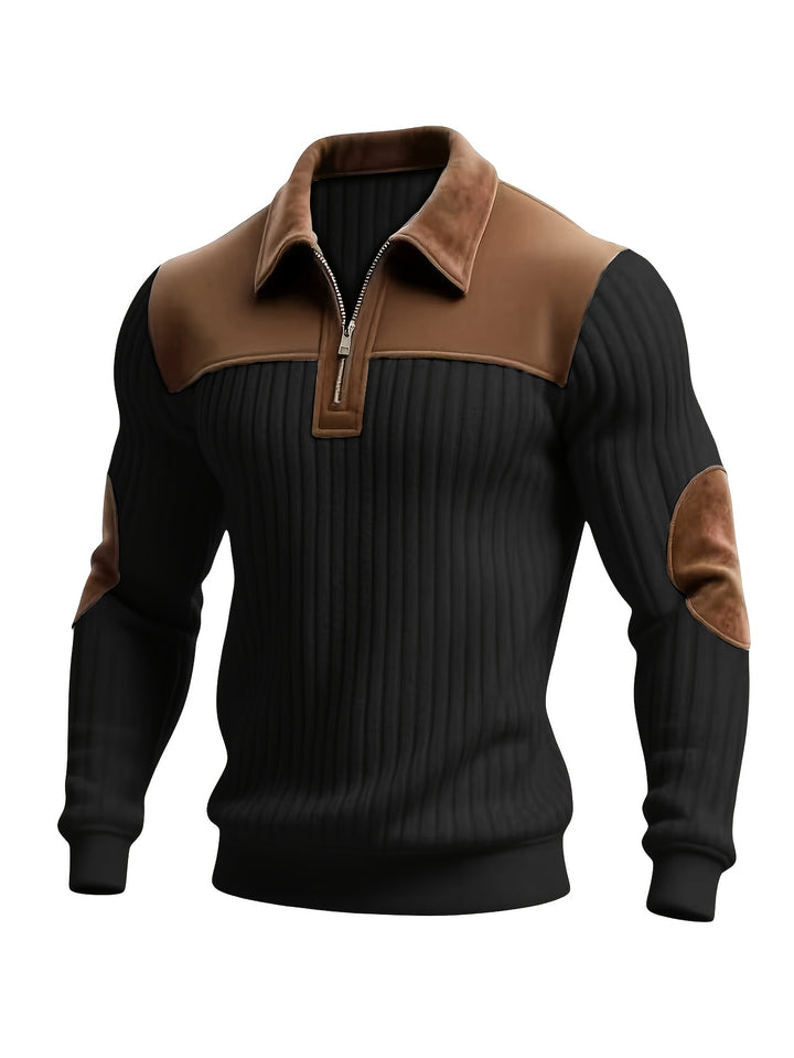 Uwe | Sportlich-eleganter Troyer-Pullover