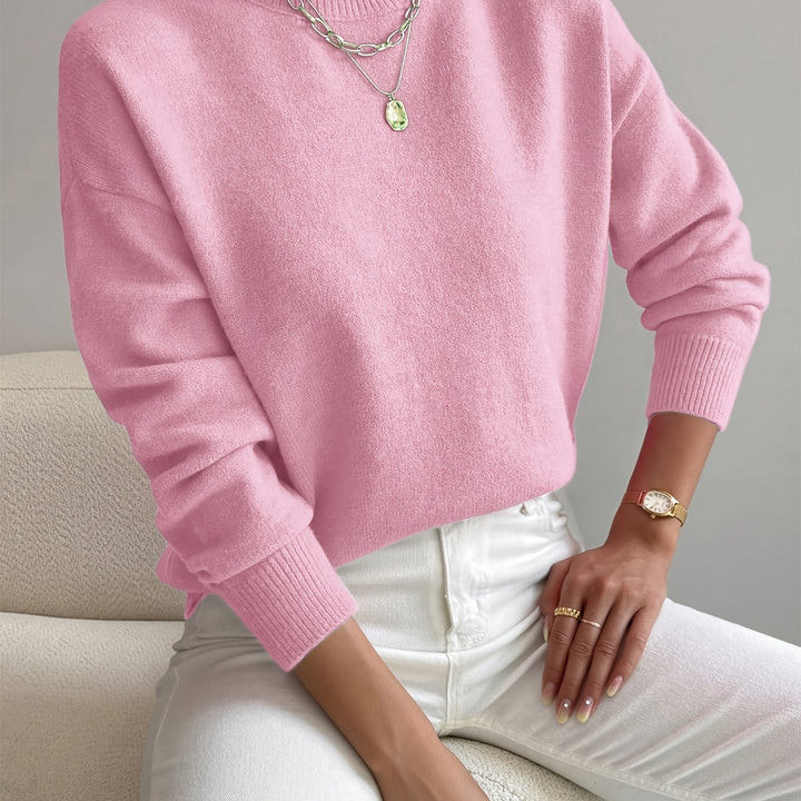 Thekla | Eleganter Stehkragen-Pullover