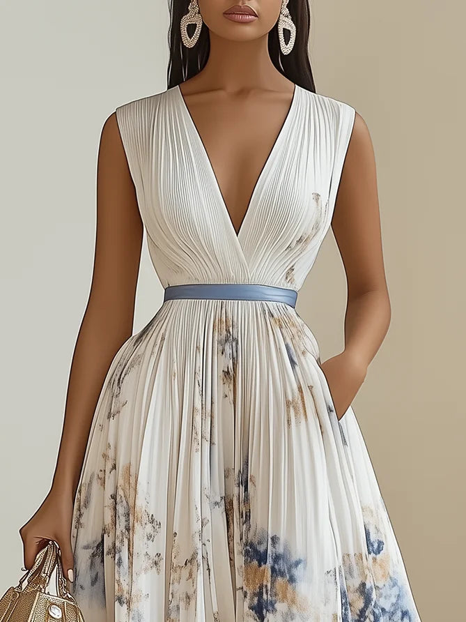 Carlotta | Elegantes Plisseekleid