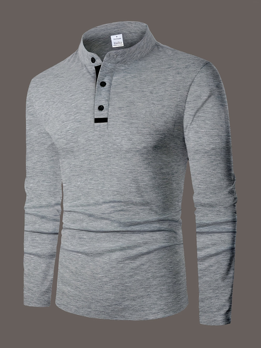 Gerd | Klassisches Langarm-Shirt mit Knopfleiste
