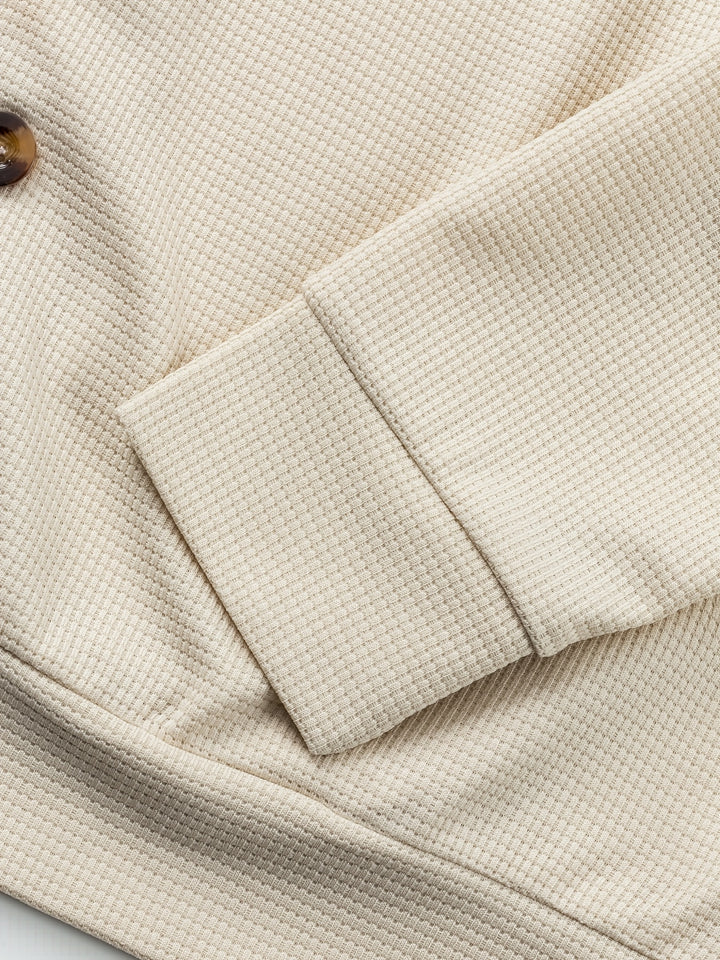 Harald | Strukturierte Hemdjacke mit Knopfleiste