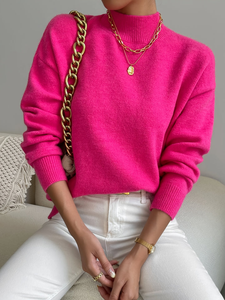 Thekla | Eleganter Stehkragen-Pullover