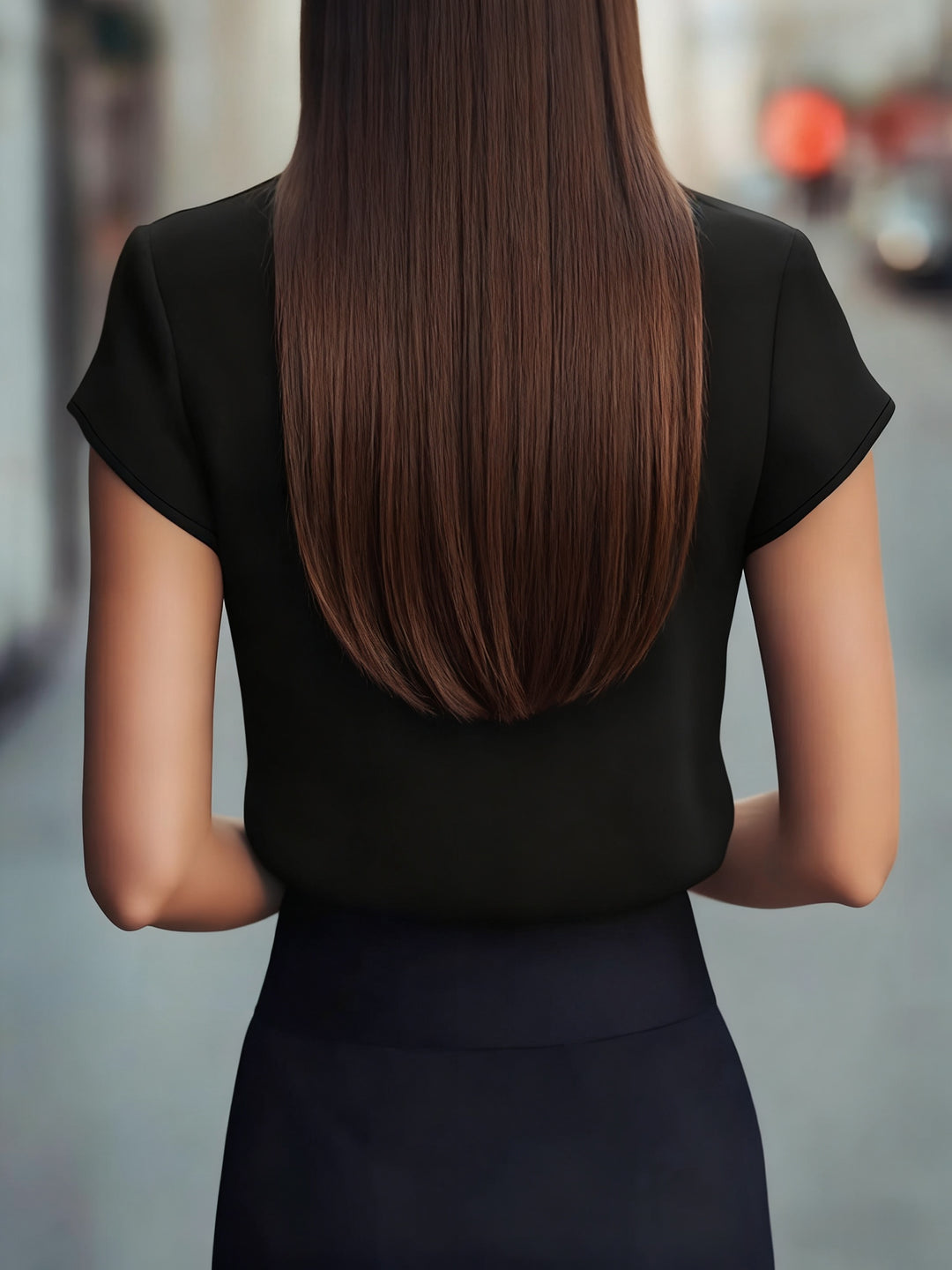 Sylvia | Elegante Stehkragen-Bluse mit Faltendetail